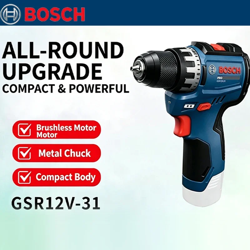 Power Tools For Home - Bosch GSR 12V-31 Fırçasız Elektrikli Matkap