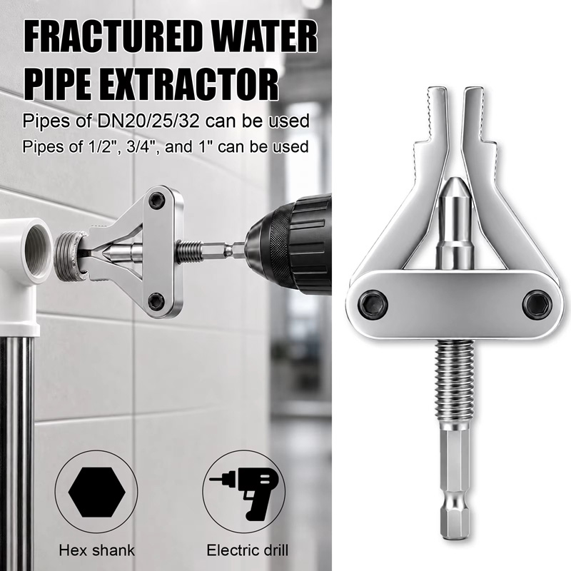 Power Tools Plumbing - Boru Çıkarma Aleti Kırık Diş Çıkarıcı