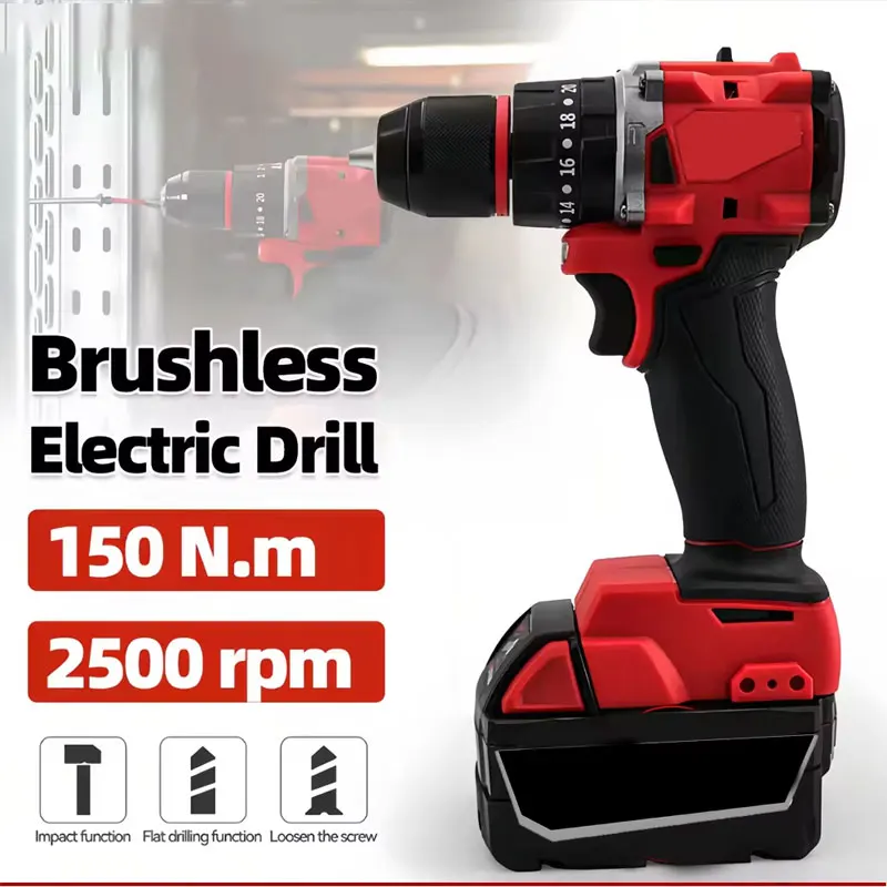 Power Tools For Home - Küçük Elektrikli Fırçasız Darbeli Matkap 150Nm
